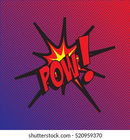 Colourful comic book style explosion vector design