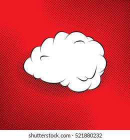 Colourful comic book style explosion vector design