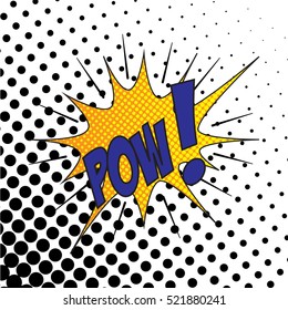 Colourful comic book style explosion vector design