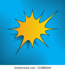 Colourful Comic Book Style Explosion Vector Design
