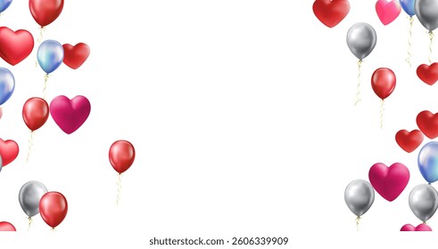 Colourful confetti on transparent background