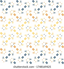 Flechas creativas coloridas sobre el fondo blanco.  Resumen de un patrón vectorial geométrico sin fisuras, perfecto para decoraciones, cortinas, tapicería y tapicería. 