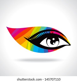 colourful creative eye