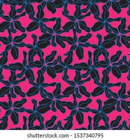 Colourful Decorative Botanical Floral Print in Vector- For prints, patterns, backgrounds, websites, wallpaper, crafts

