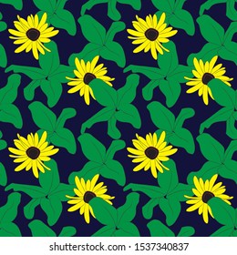 Colourful Decorative Botanical Floral Print in Vector- For prints, patterns, backgrounds, websites, wallpaper, crafts
