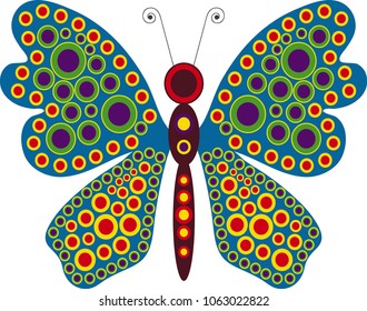 colourful decorative butterfly