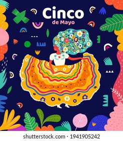 Colourful design for Mexican holiday Chinco de Mayo