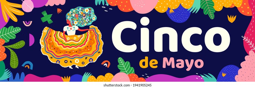 Colourful design for Mexican holiday Chinco de Mayo