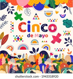 Colourful design for Mexican holiday Chinco de Mayo	
