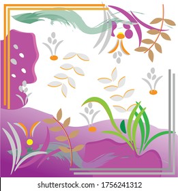colourful design or pattern for hijab printing or scarf .