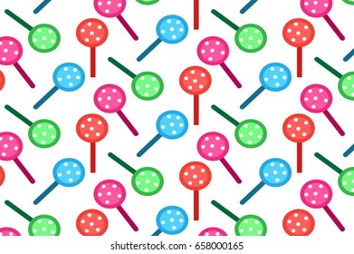 Colourful designed lollipop background modern vector simple editable pattern