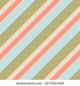 Colourful diagonal stripes background. Colourful pattern. Print design. Wallpaper design. Vector. Seamless vector. Pastel colours. Backdrop. Simplicity.  Colourful. Summer colour tone.