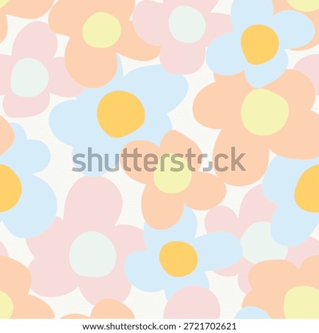 Colourful Ditsy Floral seamless pattern design for fashion textiles, graphics, backgrounds and crafts