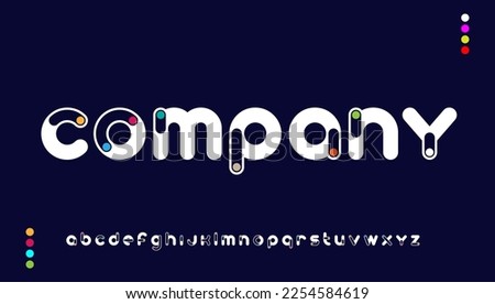 colourful dot calligraphy small alphabet letter logo design Stock fotó © 