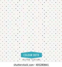 Colourful Dots Vector Texture