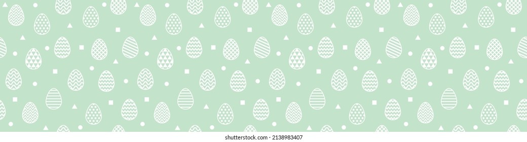 Pancarta colorida de Pascua con huevos. Patrón sin foco. Vector