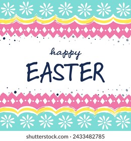 Colourful Easter egg pattern. Concept of a greeting card. Background design. Vector illustration