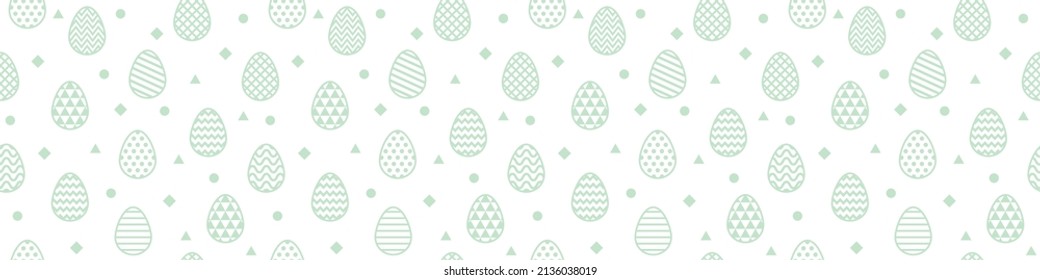 Colourful Easter pattern with eggs. Wrapping paper concept. Banner. Vector