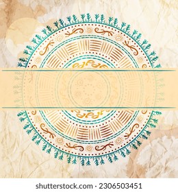 Colourful ethnic style vector background