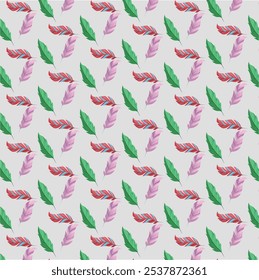 colourful feather seamless background pattern