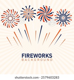 Colourful Fireworks Background, celebration Background