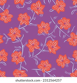 Colourful Floral seamless pattern background for fashion textiles, graphics, backgrounds and crafts