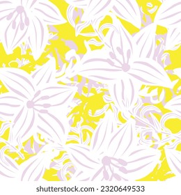 Colorido fondo de patrón sin costura floral para textiles de moda, gráficos, antecedentes y artesanías