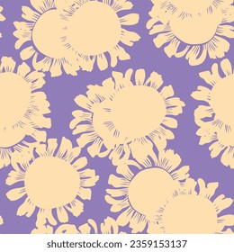 Colourful Floral seamless pattern design for fashion textiles, graphics, backgrounds and crafts