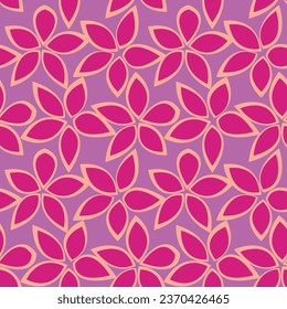 Colourful Floral seamless pattern design for fashion textiles, graphics, backgrounds and crafts