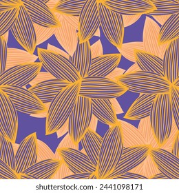 Colourful Floral seamless pattern design for fashion textiles, graphics, backgrounds and crafts