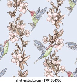colourful floral tiles seamless pattern