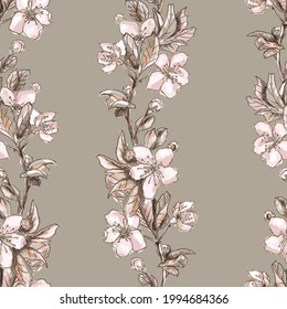 colourful floral tiles seamless pattern