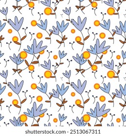 Colourful florals seamless pattern design for bedsheet, pillow covers, phone cases