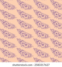 a colourful flower pattern design