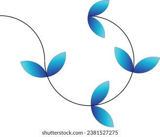 a colourful flower shape icon design