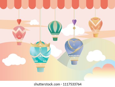Colourful Flying Balloons