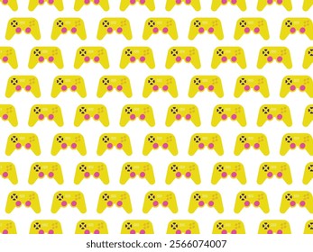 Colourful game joystick background pattern design