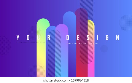 Colourful geometric background. Abstract gradient background design for banner, poster.