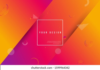 Colourful geometric background. Abstract gradient background design for banner, poster.