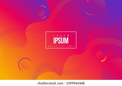 Colourful geometric background. Abstract gradient background design for banner, poster.