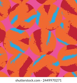 Colourful Geometric circles seamless pattern design for fashion textiles and graphics