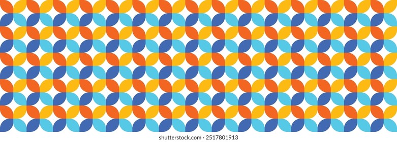 Colourful geometric pattern. Abstract background. Banner. Vector illustration