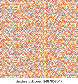 Patrón geométrico colorido en estilo Bauhaus. Fondo Abstractas. Ilustración vectorial