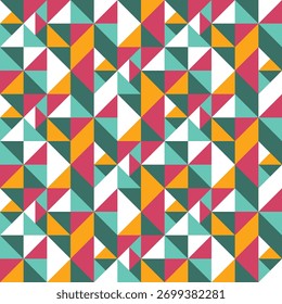 Colourful geometric triangle pattern. Abstract background. Vector illustration