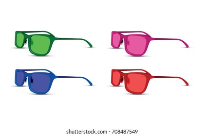 colourful glasses