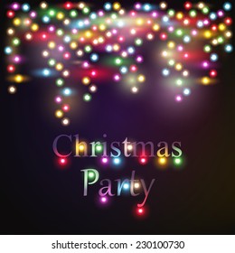 Colourful Glowing Christmas Lights