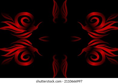 
bunter Farbverlauf-Kunstkreisblume Muster traditioneller Batik-ethnischer Ornamente für Bildschirmhintergrund-Werbeanzeigen oder Kleidung
