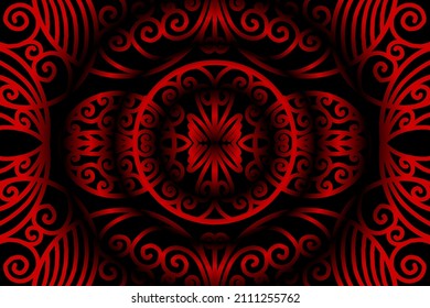 colourful  gradient art circle flower pattern of traditional batik ethnic  ornament for wallpaper background ads sticker or clothing