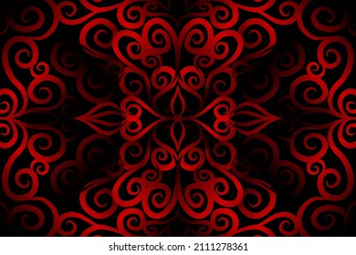 colourful  gradient art circle flower pattern of traditional batik ethnic  ornament for wallpaper background ads sticker or clothing