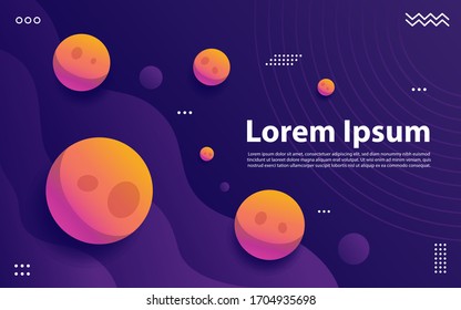 Colourful gradient background with liquid effect.